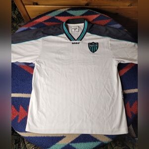 Vintage Admiral Soccer Jersey Mens Large White PSA Patch Made in USA